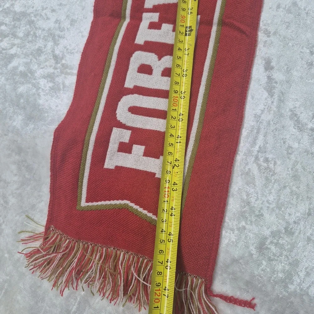 San Francisco 49ers‎ Forever Faithful Knit Scarf Red Gold NFL Fan Gear